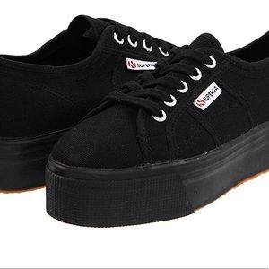 BLACK PLATFORM SUPERGA